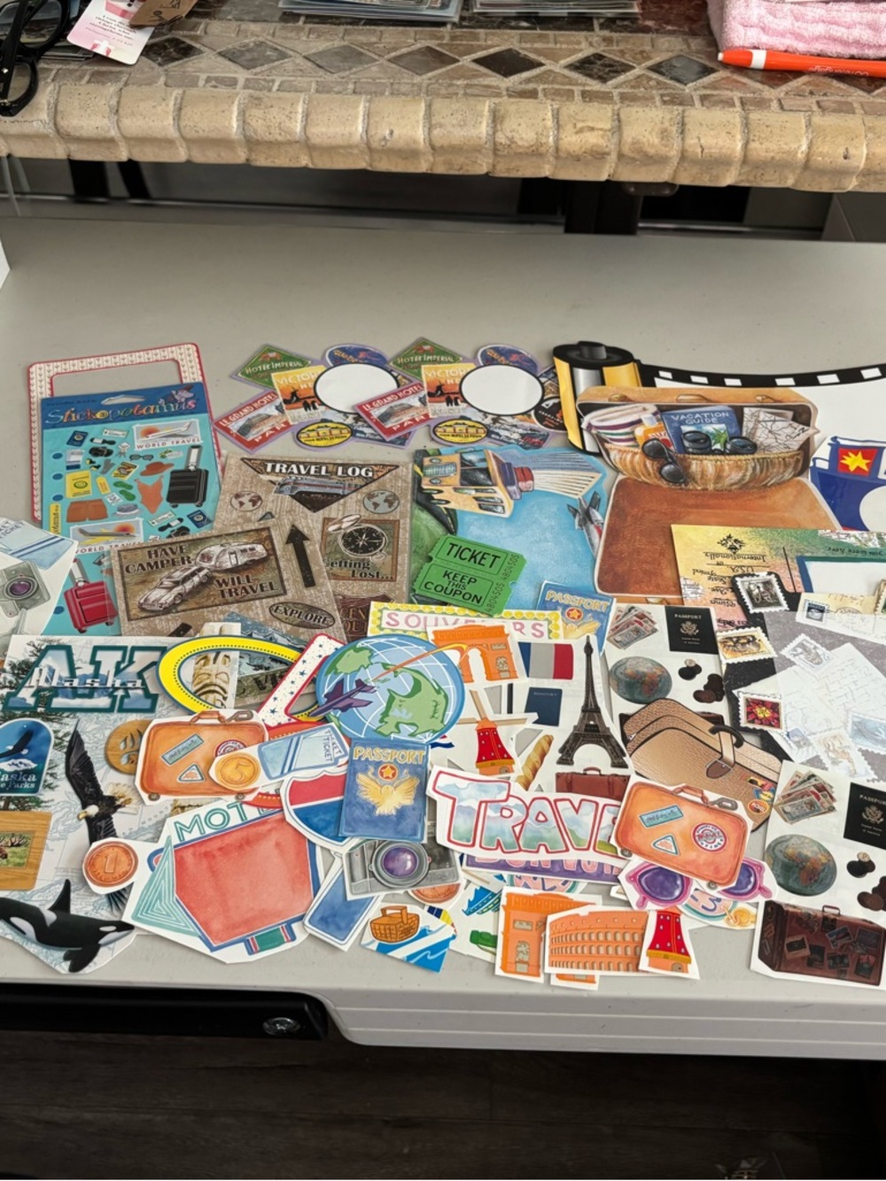Assorted Travel-Themed Sticker Pack – Multicolor - Picture 2 of 9